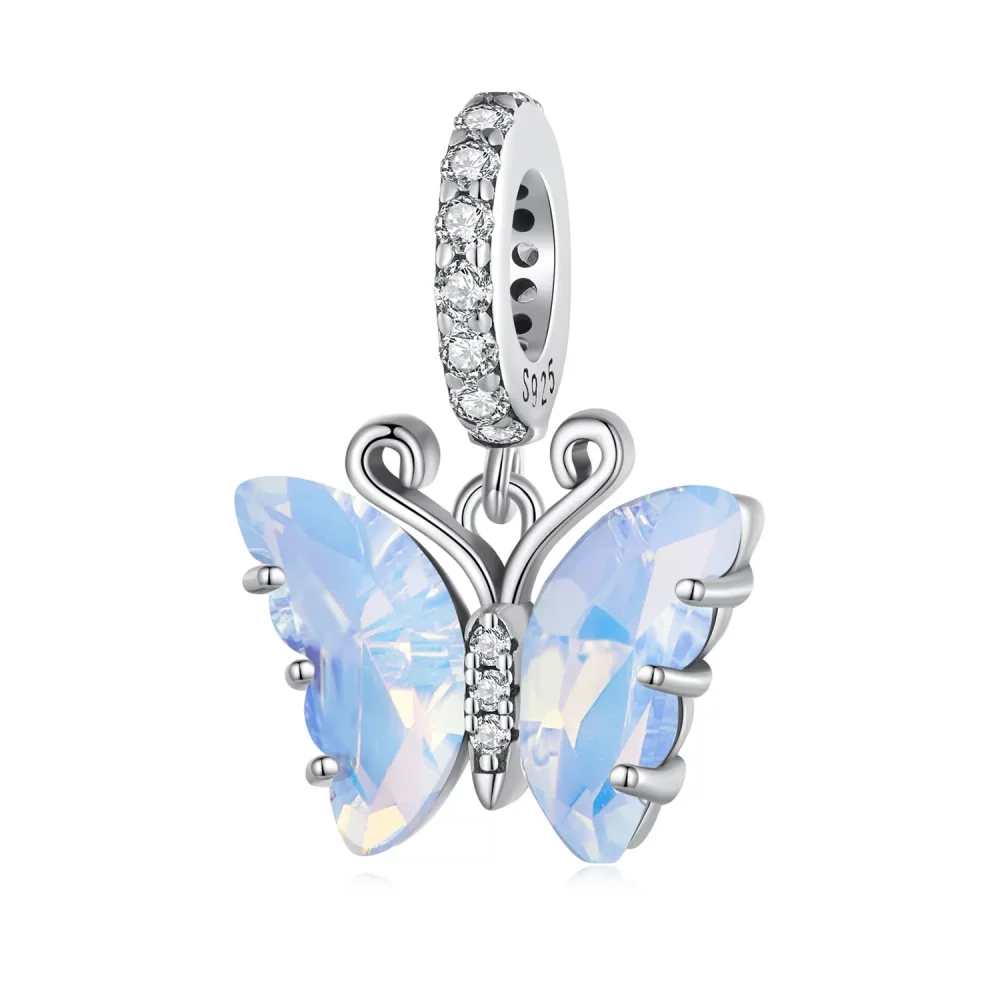 Pandora Style Niebieski Motyl Aurora Dangle - SCC2305