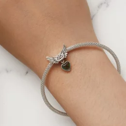 Pandora Style Skrzydła Strażnika Kamień Emocjonalny Charm - SCC2581