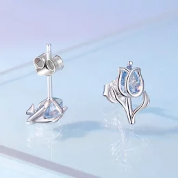 Pandora Style Tulip Studs Earrings - BSE873