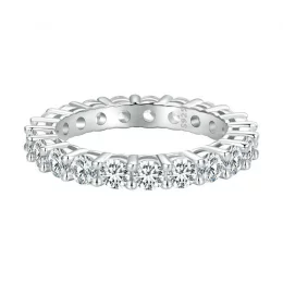 Pierścień Pandora Style Shining Moissanite (Jeden certyfikat) - MSR020