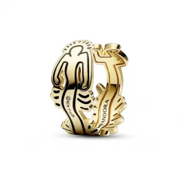 Keith Haring™ x Pandora Falisty otwarty pierścień - 162226C01