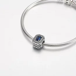 Prostokątny wisiorek Pandora Blue Sparkling - 792385c01