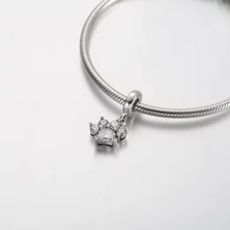 Wisząca zawieszka Pandora Sparkling z nadrukiem łapy zwierzaka - 792247C01