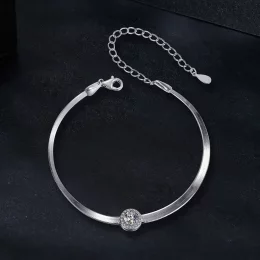 Bransoletka z kości węża PANDORA Style 0,5 Ct Moissanite (jeden certyfikat) - MSB011