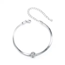 Bransoletka z kości węża PANDORA Style 0,5 Ct Moissanite (jeden certyfikat) - MSB011