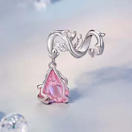 Charms w stylu PANDORA z uschniętą różą - SCC2697