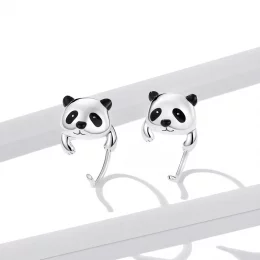 Kolczyki Mini Panda w stylu PANDORA - BSE568