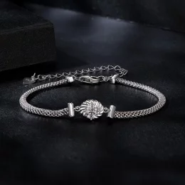 PANDORA Style Moissanite Pleciona srebrna bransoletka (jeden certyfikat) - MSB015