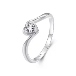 Wykwintny pierścionek Moissanite w stylu PANDORA (jeden certyfikat) - MSR047