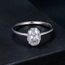 Pierścionek Moissanite PANDORA Style Brilliant Beauty 1-karatowy (z jednym certyfikatem) - MSR049