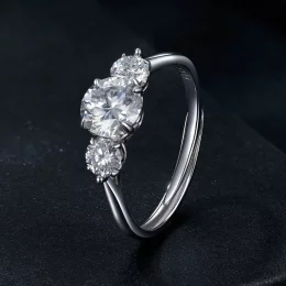 Pierścionek PANDORA Style Romantic 1-karatowy Moissanite (z jednym certyfikatem) - MSR051-E