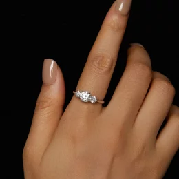 Pierścionek PANDORA Style Romantic 1-karatowy Moissanite (z jednym certyfikatem) - MSR051-E