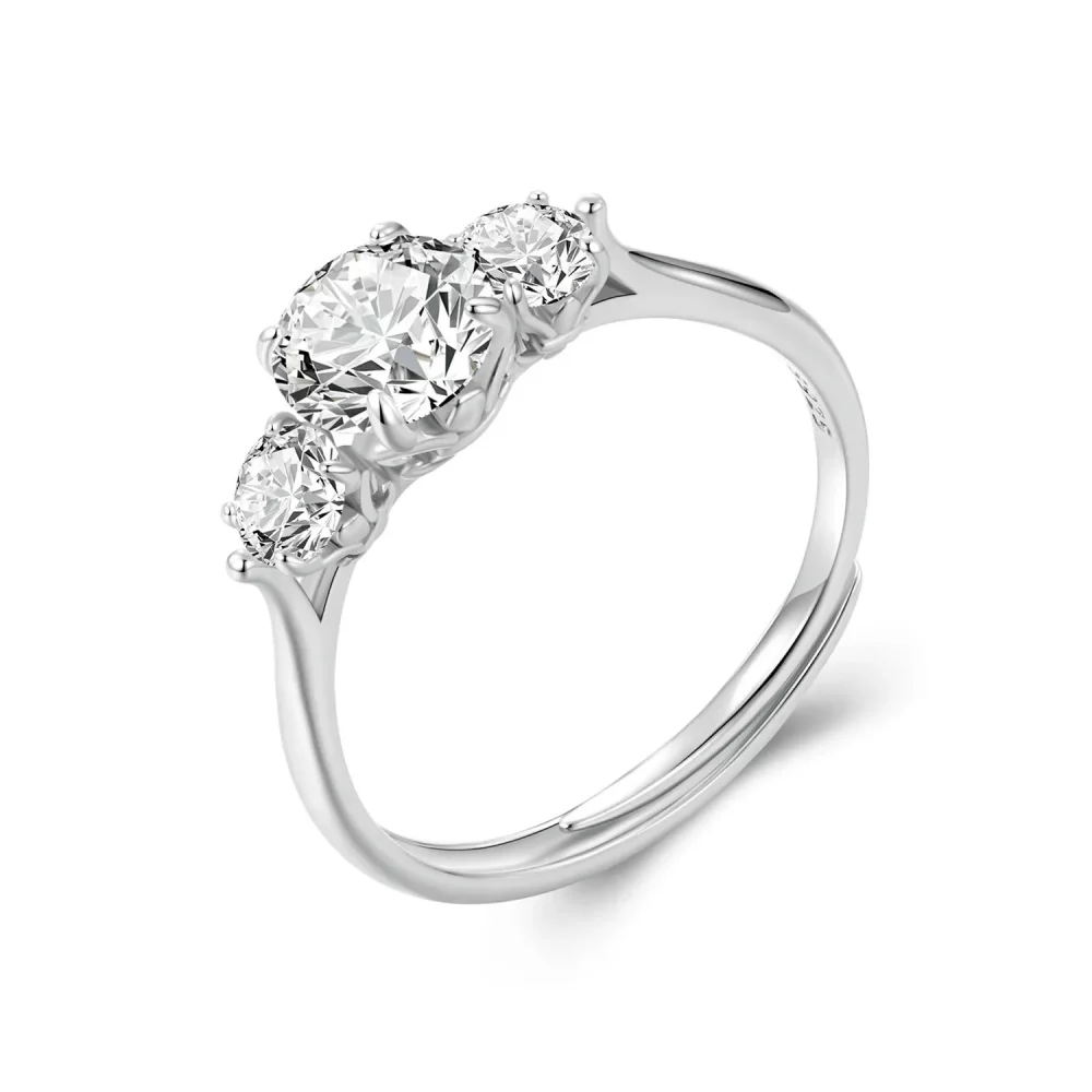 Pierścionek PANDORA Style Romantic 1-karatowy Moissanite (z jednym certyfikatem) - MSR051-E