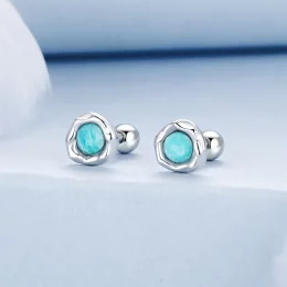 Kolczyki PANDORA Style Amazonite - BSE1056