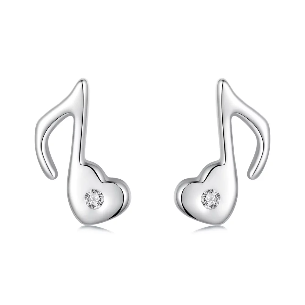 Kolczyki PANDORA Style Heart Music Note - SCE1805