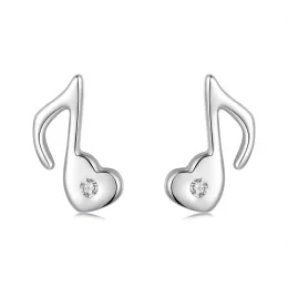 Kolczyki PANDORA Style Heart Music Note - SCE1805