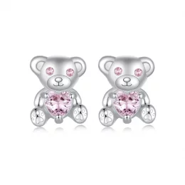 Kolczyki PANDORA Style Love Bear - SCE1774