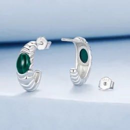 Kolczyki PANDORA Style Malachite - BSE1057