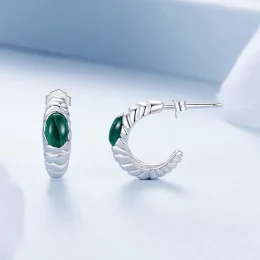 Kolczyki PANDORA Style Malachite - BSE1057