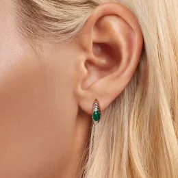 Kolczyki PANDORA Style Malachite - BSE1057