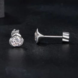 Kolczyki PANDORA Style Moissanite Rose (z jednym certyfikatem) - MSE071