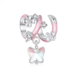 Koraliki PANDORA Style Butterfly Love Flower - SCC2828