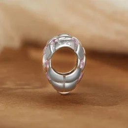 Koraliki PANDORA Style Pink Diamond Heart - BSC1054