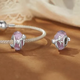 Koraliki szklane w stylu PANDORA Bowknot - BSC1057