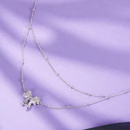 Naszyjnik w stylu PANDORA Shining Bow Chain - BSN398