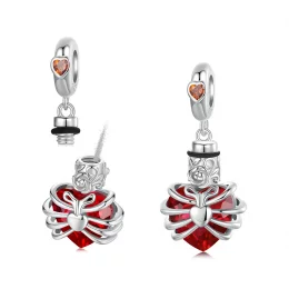 PANDORA Style Memorial Rose Heart Red - BSC1058-RD