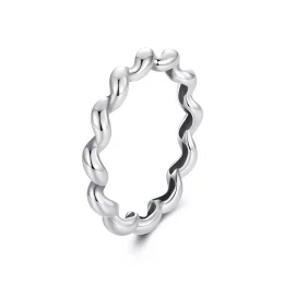 Pierścionek metalowy w stylu PANDORA Twisted - SCR1047