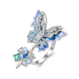 Pierścionek PANDORA Style Ice Butterfly - YIR247-E