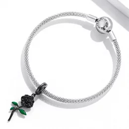 Wisiorek PANDORA Style Black Rose - BSC584