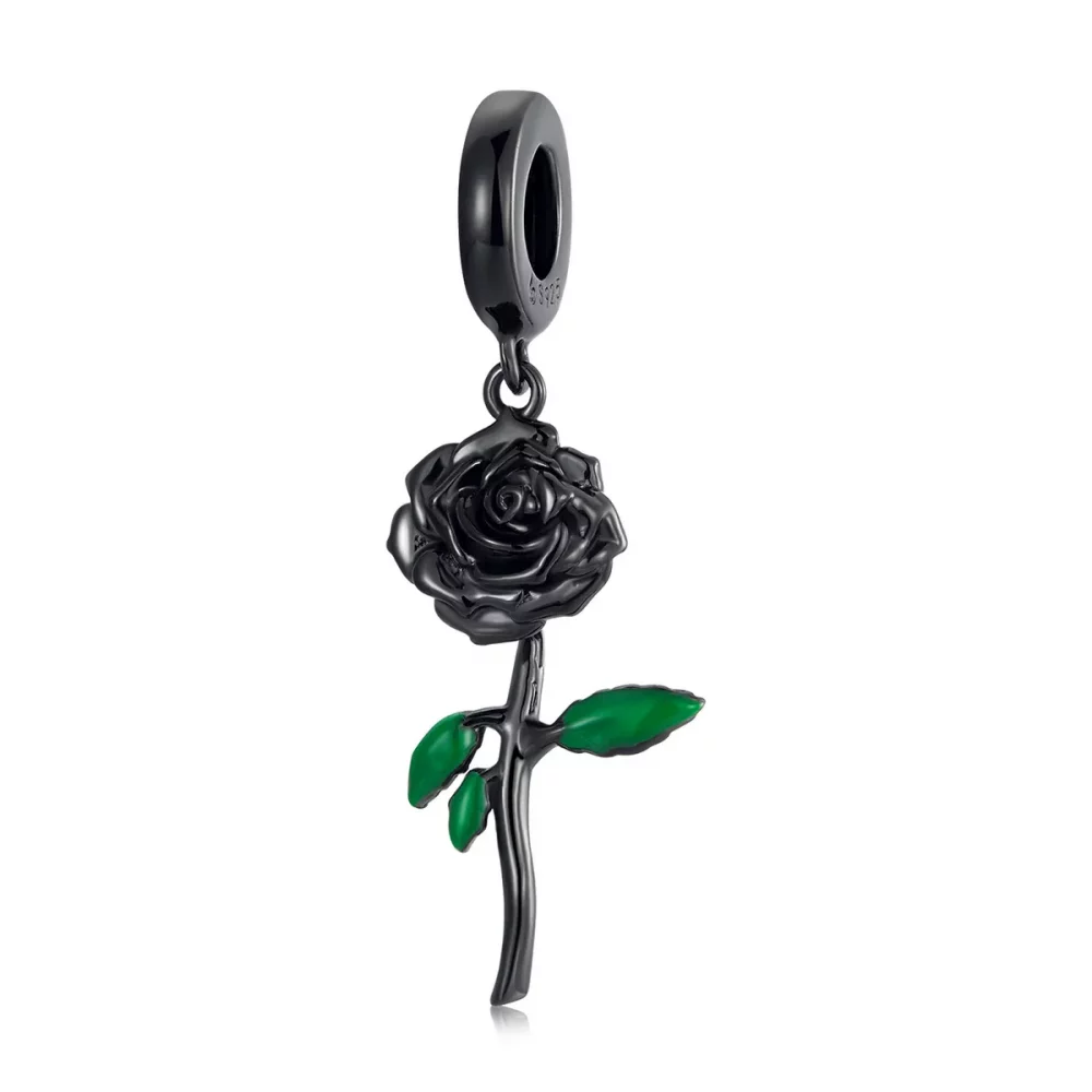 Wisiorek PANDORA Style Black Rose - BSC584