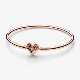 Bransoletka Pandora Moments Heart & Butterfly - 582594C01