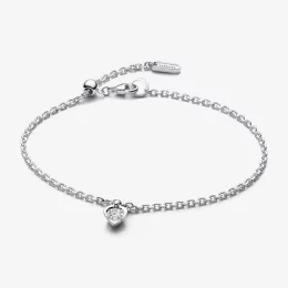 Bransoletka Pandora Talisman Lab-grown Diamond Heart Chain Bracelet 0,25 karata tw Sterling Silver - 593094C01