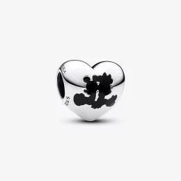 Charms Pandora w kształcie serca z wizerunkiem Myszki Miki i Minnie - 793092C01