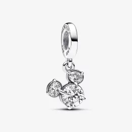 Lśniący charms-Zawieszka Pandora Disney w kształcie głowy Myszki Miki - 793031C01