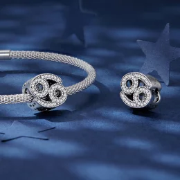 Charm w stylu Pandora z Szczęśliwym Znakiem Zodiaku Raka - SCC2516-4