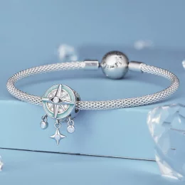 Pandora Styl Gwiazda Kompass Charm - BSC854