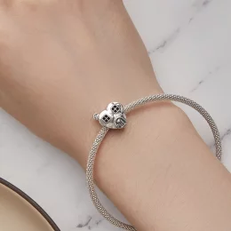 Pandora Styl Sercem w kształcie domku Charm - BSC871