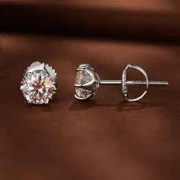 Pandora Style 0.5 Karatowe Kolczyki ze sztucznym diamentem Moissanite - MSE020-S