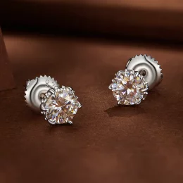 Pandora Style 0.5 Karatowe Kolczyki ze sztucznym diamentem Moissanite - MSE020-S