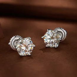 Pandora Style 1 Karatowe Kolczyki ze sztucznym diamentem Moissanite - MSE021-S