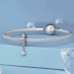 Pandora Style Charm ze spacji w kształcie diabelskiego oka i gwiazdy - BSC857