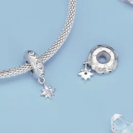 Pandora Style Charm ze spacji w kształcie diabelskiego oka i gwiazdy - BSC857