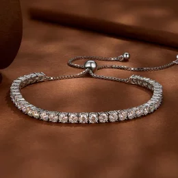 Pandora Style Fine Moissanite Bracelet - MSB005