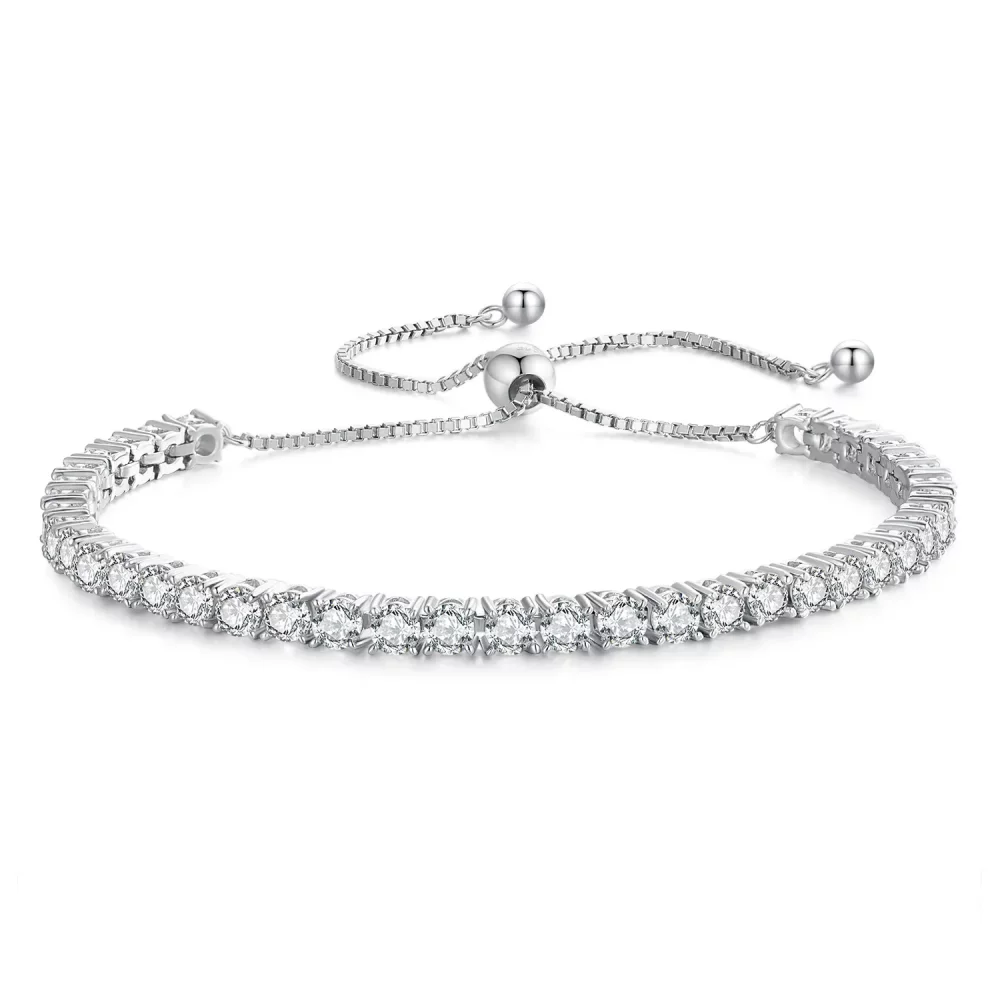 Pandora Style Fine Moissanite Bracelet - MSB005