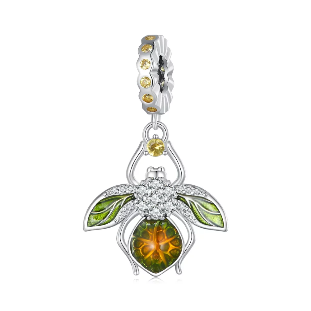 Pandora Style Lemon Bee Pendant Charm - BSC882