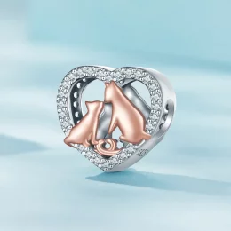 Pandora Style Pocałuj Kotka Charm - SCC2517